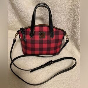 Dooney & Bourke Tucker Ruby Buffalo Plaid Satchel/Crossbody